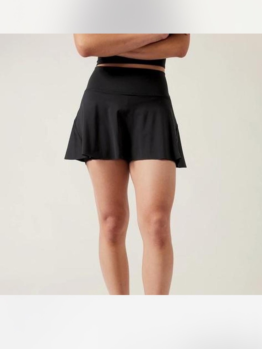 Athleta Black Ace Tennis Skort 13.5 inches Size Medium